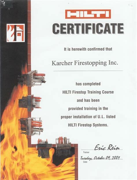 ask hilti|hilti firestopping certification.